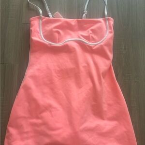 ALO bubblegum pink streamlined athletic dress